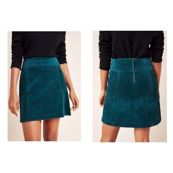 Emerald Corduroy Skirt by Mauve size 8 - Picture 7 of 8
